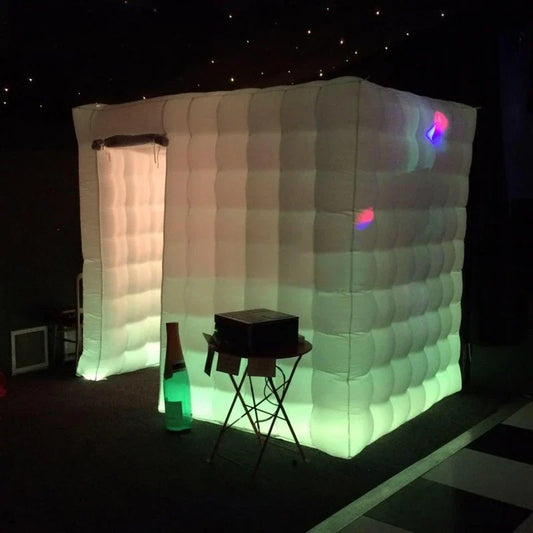 2025 Attractive Portable Lighted Inflatable Photo Booth LED Lighted Inflatable Photo Backdrops For Sale