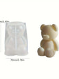 Silicone Bear Mold 3.4 x 2.8 x 2.8 in (8.7 x 7 x 7 cm) for Scented Candles, Soap & Resin Casting — Cute Animal Shape for Home Decor & Aromatherapy