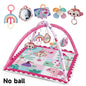 Baby Play Gym Activity Mat with Toy Bar — Tummy Time & Crawling Playmat for Newborns to 18 Months, 31.5 x 31.5 x 19.7 in (80 x 80 x 50 cm)