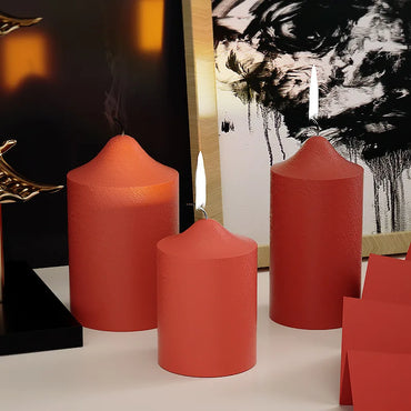 3D Vertebra Cylinder Silicone Candle Mold — DIY Plaster & Epoxy Resin Craft Mold for Wedding & Home Decor