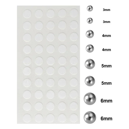 58pcs Non Piercing Lip Nails Sticker Selfadhesive Waterproof Reusable