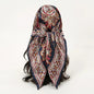 Satin Square Scarf – Elegant 2025 Print Hijab, Shawl & Hair Wrap