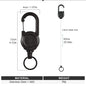 Fishing Line Scissors Keychain - Serrated Stainless Steel Blade, Titanium-Coated Corrosion-Resistant, Blunt Tip (9.5 x 6.27 cm / 3.74 x 2.47 in)
