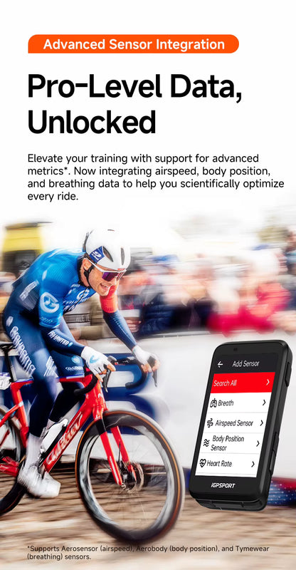 iGPSPORT BiNavi GPS Bike Computer - Touchscreen Map Navigation, 35hr Battery, IPX7, iClimb 3.0, Route Planning