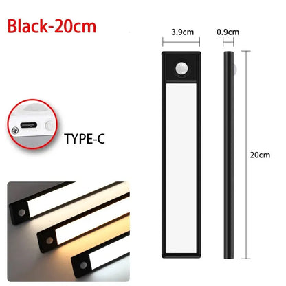 Rechargeable Motion Sensor LED Night Light Rectangle 50cm (19.7 in) Emergency Light