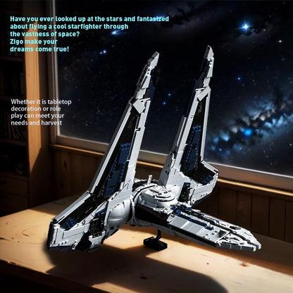 Barweer 2948-Piece MOC Kom'rk-Class Fighter Transport Building Block Model