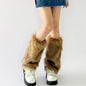 Faux Fur Leg Warmers – Furry Boot Cuffs for Women, Harajuku JK Lolita Cosplay, Winter Boot Socks, Available in 9.8"/11.8"/15.7" (25/30/40 cm)