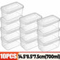 1/10PCS Refrigerator Freeze Meat Box Food Preservation Boxes Vegetable Fresh Storage Container with Lid Container Food Crisper