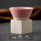 Retro Japanese Triangular Cone Ceramic Tea and Coffee Mug Pottery Porcelain Latte Cup for Home and Office