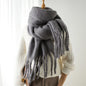 Women's Cashmere-Feel Long Tassel Scarf Shawl - Pashmina Blanket Wrap 94 in (240 cm) Thick Soft Winter Wrap