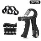 Adjustable Hand Gripper 10–60 kg (22–132 lb) Heavy-Duty Grip Strength Trainer — Wrist & Finger Exerciser with Accessories
