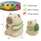 Capybara & Mango LED Night Light for Kids — Touch Sensor Rechargeable USB Dimmable RGB Lamp with Timer