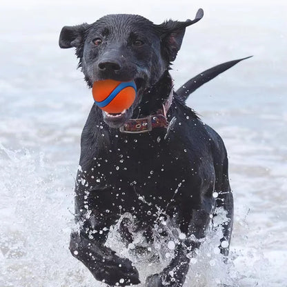 Chew-Proof Rubber Dog Ball - Elastic Jumping Fetch Toy for Small, Medium & Large Dogs