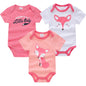 3/6 PCS Baby Cotton Bodysuits Set Short Sleeve Summer Outfits for Newborn Boys & Girls 0–12 Months