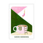 Retro Coffee Diving Poster Canvas Wall Art | Good Morning Coffee Print