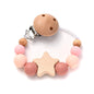 Baby Pacifier Chain Clip Silicone Teether Beads Soother Toy