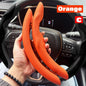 2-Pack Carbon Fiber Silicone Steering Wheel Covers 38 cm (15 in) Anti-Slip Universal Car Interior