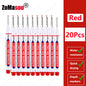 20mm Long-Head Deep Hole Marker Pens - Waterproof Fast-Dry Oil Markers for Wood, Metal & Glass (Red/Black/Blue/Green)