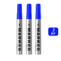 Waterproof Black Permanent Paint Marker - Quick-Dry Oil-Based Pen for Tires, Metal & Glass