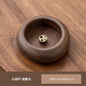 Rosewood Mini Incense Holder Bowl, 4-Hole Wooden Stick Incense Burner for Home Decor & Aromatherapy