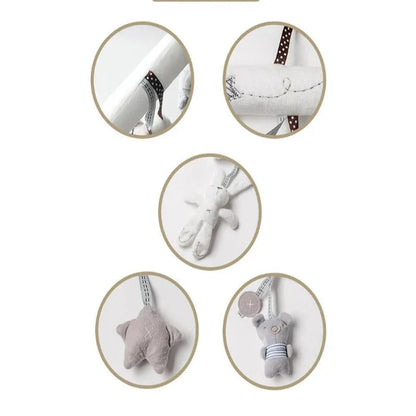 Hanging Rabbit Baby Hand Bell Plush Stroller Toy