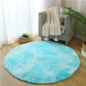 VIKAMA Pink Round Carpet Fluffy Soft Area Floor Mat Children Girls Room Princess Castle Plush Carpet Living Room Home Decor