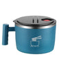 Double-Wall Stainless Steel Instant Noodle Bowl with Lid & Drain – 1L (1000 mL / 33.8 fl oz) Portable Insulated Bowl