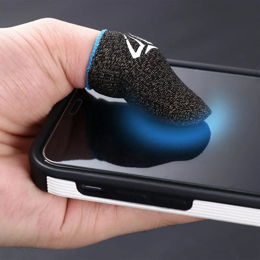 1 Pair Gaming Fingertip Gloves - Sweatproof Touchscreen Finger Sleeves for Mobile Gaming, Breathable Ultra-Thin 0.3mm