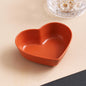 Heart-Shaped Wheat Straw Seasoning Dish - Eco-Friendly Dipping Bowl for Snacks & Condiments