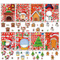 8/16PCS Christmas Puzzle Stickers DIY Stickers Gift Stickers Party Stickers Image Stickers Creative Stickers