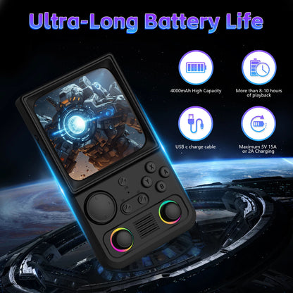 AISLPC RG40 MAX Retro Handheld Game Console - Hall Effect Joysticks, 22000+ Games, 4.0" IPS, EmuELEC, Wi-Fi, 64/128GB