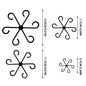 4Pcs Hanging Plant Stand Anti-Toppling Support Pole Plastic Hooks Fixator Flower Hydroponic Folding Fixed Garden Accessories