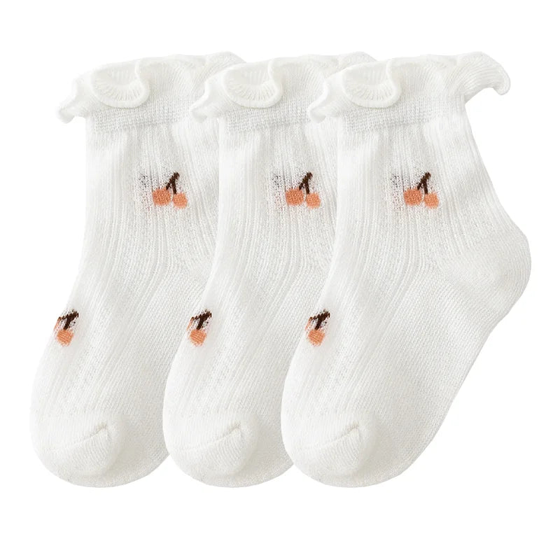 3Pair/lot New Newborn Baby Socks Summer Thin Casual Kids' Baby