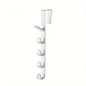 1pc Bedroom Door Hanger Clothes Hanging Rack Over The Door Plastic Home Storage Organization Hooks, Purse Holder For Bags Rails
