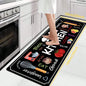 VIKAMA 1/2 pcs Kitchen Printed Floor Mat, Durable and Wear-Resistant, Home Kitchen Floor Mat, Laundry Room Carpet, Home Decor