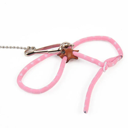 Adjustable Small Pet Harness & Leash with Bell – Hamster, Rat, Mouse, Guinea Pig, Ferret