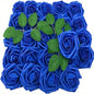 25pcs Artificial Flowers, Fake Flowers Roses W/stem For DIY Wedding Bouquets Centerpieces Arrangements Party Home Decorations
