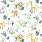 Safari Babies Digital Cuddle Multi Fabric per yard