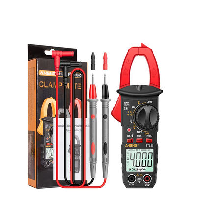 Digital AC Clamp Meter 4000 Counts Multimeter – AC/DC Voltage & Current Tester with NCV, Capacitance, Frequency, Ohms