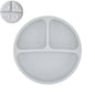 Silicone Baby Sucker Plate & Rice Spoon Set Cute Cartoon Tableware