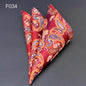 Men's Pocket Square 41 Colors - Plaid Dot Paisley Polyester Handkerchief 25 x 25 cm (9.8 x 9.8 in)