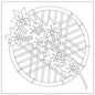 Sashiko Cloth Momiji - White