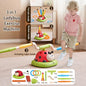 Ladybug Sport Entertainment Game Toy Multifunction Rope Skipping Machine Ferrule Jump Rocket Launcher Outdoor Educational