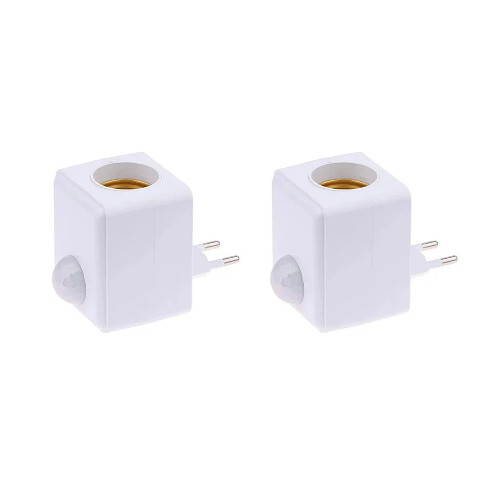 AC85-265V E27 Led Lamp Base with Motion Sensor PIR Human Induction Light Bulb Holder Socket Adapter Converter Adjustable