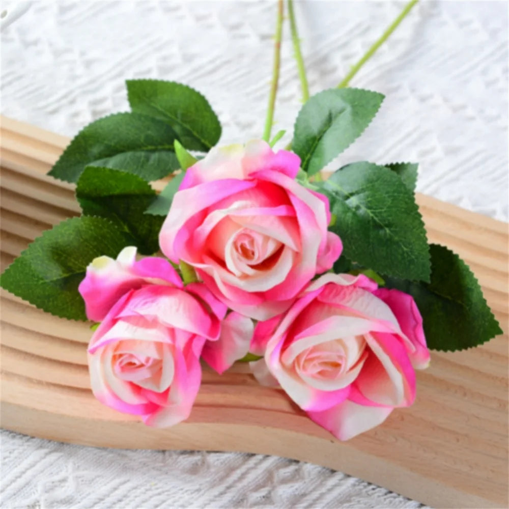 Artificial Silk Rose - Single Stem, 55 cm, 13 Colors, Realistic Foam Petals for Weddings, Home Decor & Gifting
