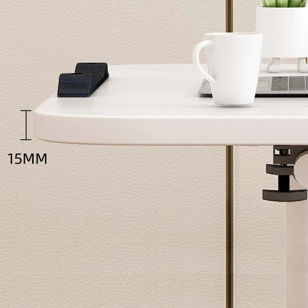 Adjustable Laptop Desk 360° Rotating Tabletop Mobile Stand Overbed Table Standing Rolling Study Table Computer Workstation