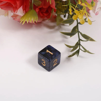 10-Pack 15mm (0.59 in) Multicolor Acrylic 6-Sided Cube Dice Set for Tabletop Games & Parties