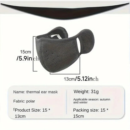 Winter Fleece Windproof Face Mask Balaclava - 3D Cut, Breathable Ear Protection, Unisex, Grey, Black or Pink