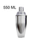 Stainless Steel Boston Cocktail Shaker Set – 550 ml (18.6 oz) & 750 ml (25.4 oz) Martini Mixer for Bartenders and Home Bar