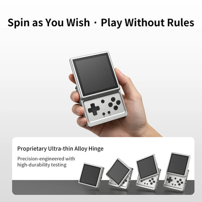 ANBERNIC RG Rotate Handheld Game Console - Rotating Screen, Android 12, T618, AI Assistant, Wi-Fi, 2 Colors